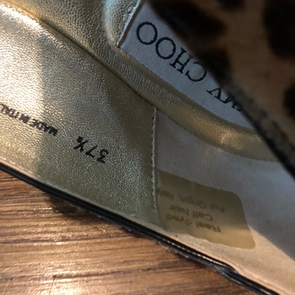 JIMMY CHOO Leopard pony patent-leather ballet flat - Picture 4 of 11